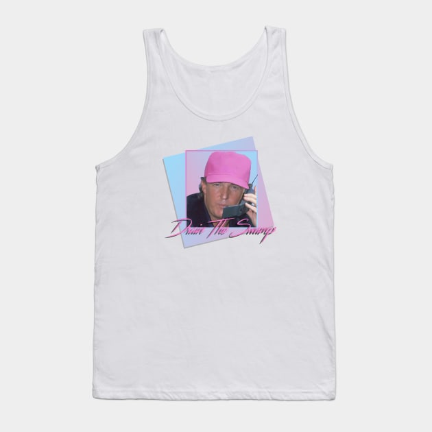 Drain The Swamp - Donald Trump Vapowave Tank Top by cxm0d